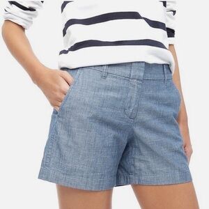 🌹J CREW CHAMBRAY COTTON SHORTS
